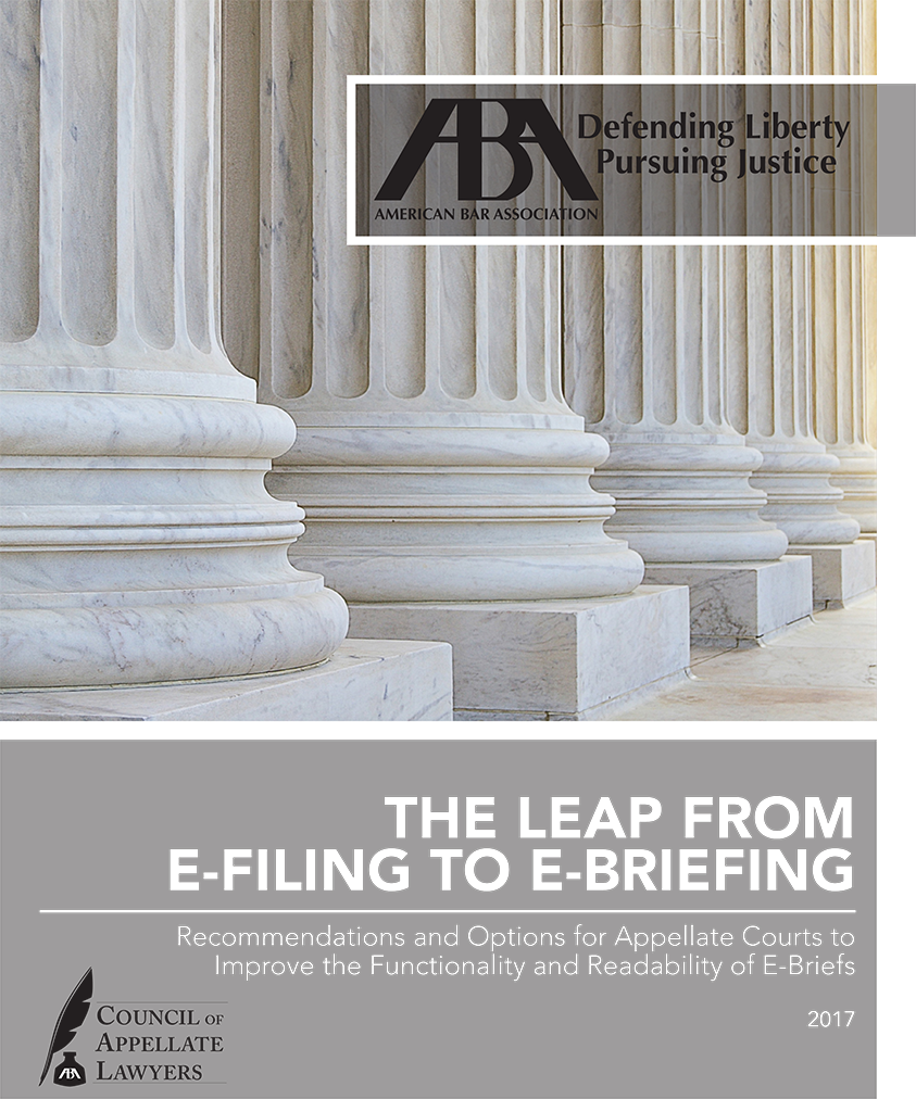 American Bar Associaton The Leap from e-Filing to e-Briefing